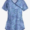 Easy STRETCH By Butter-Soft™ Whimsical Sky Ceil Women's 4-Pocket Raglan Print Scrub Top
