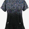 UA Butter-Soft STRETCH Roman Mosaic Women’s 4-Pocket Grommet Neck Detail Printed Scrub Top