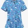 UA Butter-Soft STRETCH Whispering Floral Ceil Women's 4-Pocket Large Grommet Print Scrub Top