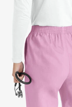 Butter-Soft Core Scrubs By UA™ Women's 2-Pocket Tapered Elastic Waist Pants - Petite -Cherokee Shop UA316C LITHI 3