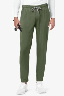 WonderWink Renew Men's 7-Pocket STRETCH Cargo Jogger Scrub Pants