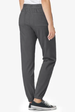 WonderWink PRO Women's 8-Pocket STRETCH Elastic Waist Cargo Jogger Scrub Pants 5 WonderWink PRO Women's 8-Pocket STRETCH Elastic Waist Cargo Jogger Scrub Pants -Cherokee Shop W5719 PEWTE 4