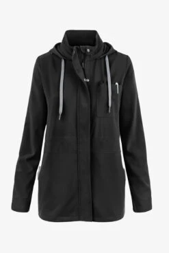 WonderWink Renew Women's 4-Pocket STRETCH Convertible Hood Utility Scrub Jacket