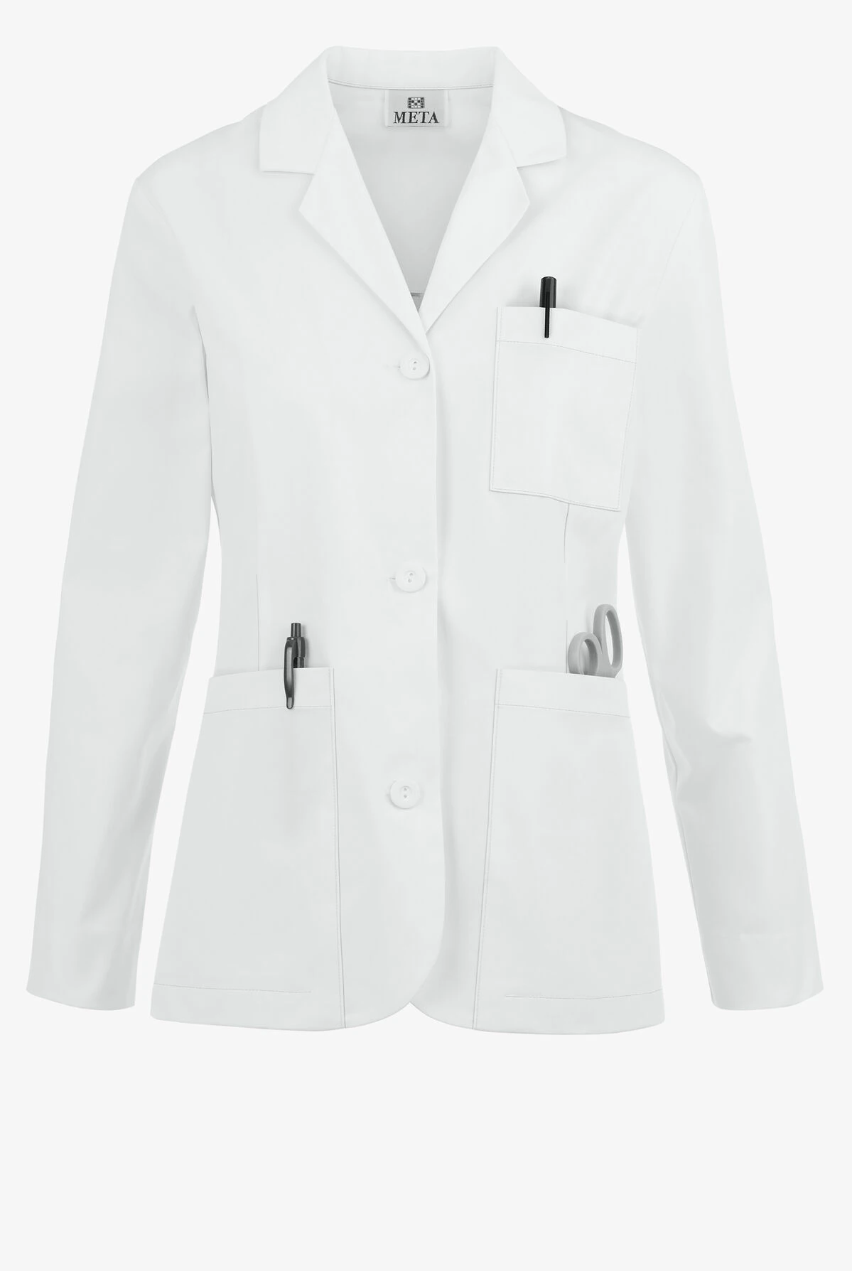 White Swan Meta Women's 28" 7-Pocket Lab Coat 1 White Swan Meta Women's 28" 7-Pocket Lab Coat