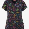 Zavate Ava Therese Nurse Essentials Women's 2-Pocket STRETCH V-Neck Print Scrub Top