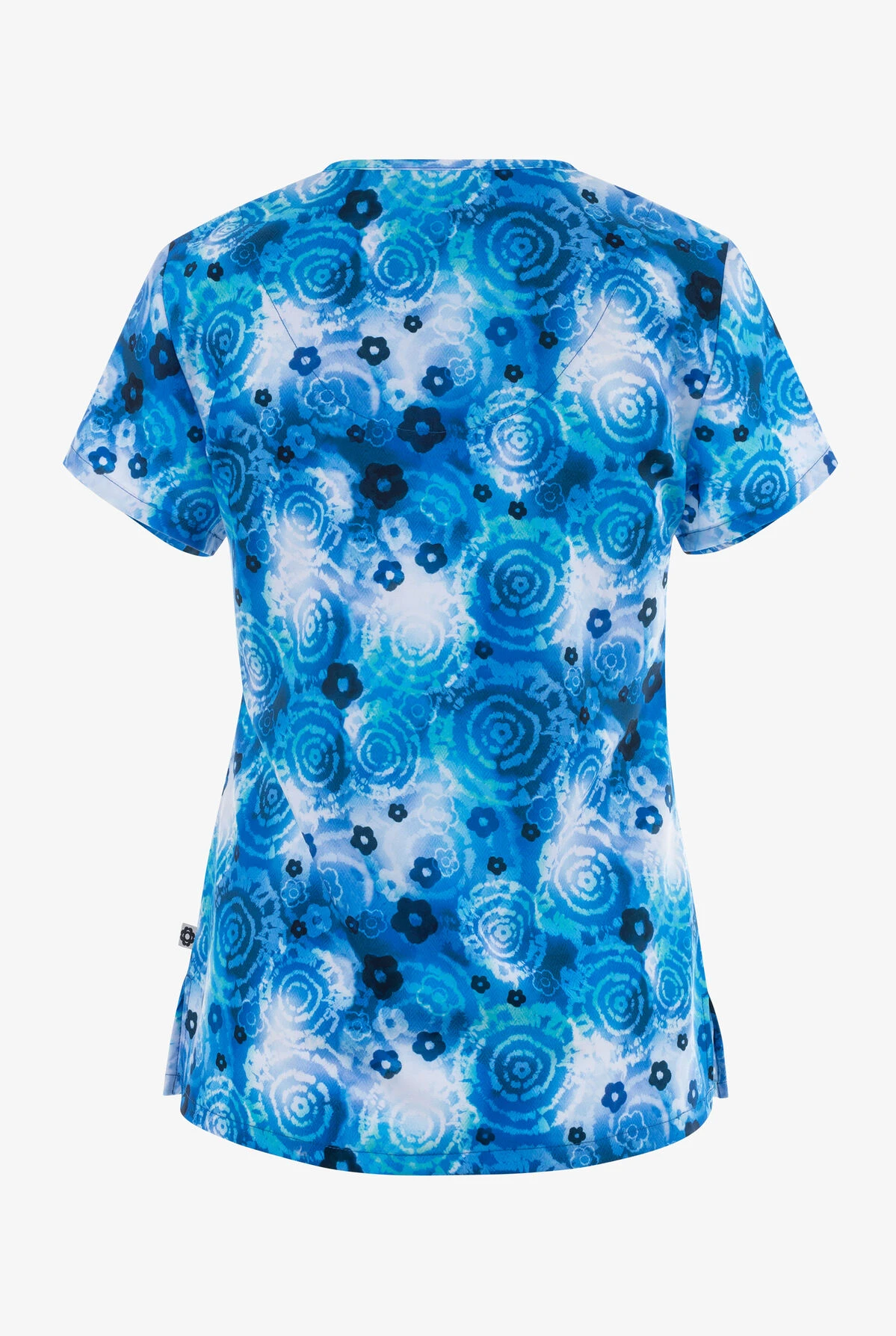 UA Exclusive Zavate Bella Tie Dye Life Women's 2-Pocket STRETCH V-Neck Print Scrub Top 2 UA Exclusive Zavate Bella Tie Dye Life Women's 2-Pocket STRETCH V-Neck Print Scrub Top - Image 2