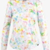 Zavate Ava Therese Brights Tee Tie Dye Women's STRETCH Long Sleeve Knit Underscrub