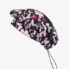 Zoe & Chloe Pink Flight Awareness Women's Bouffant STRETCH Print Scrub Hat