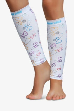 Zensah Fresh Legs Stethoscope Women's 15-20 MmHg Moderate Compression Leg Sleeves