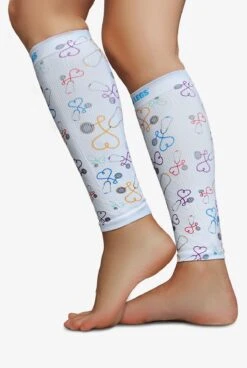Zensah Fresh Legs Stethoscope Women's 15-20 MmHg Moderate Compression Leg Sleeves -Cherokee Shop ZE656STE 3