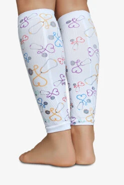 Zensah Fresh Legs Stethoscope Women's 15-20 MmHg Moderate Compression Leg Sleeves -Cherokee Shop ZE656STE 4